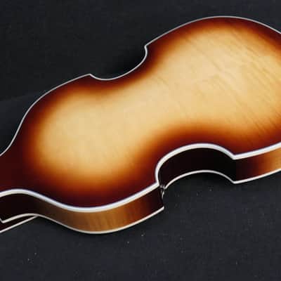 Hofner HCT-500/1-SB Contemporary Series VIOLIN Beatle Bass GREAT Brown Sunburst Vintage Look with Tea Cup Knobs image 9