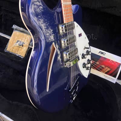 ♚TIMEWARP♚RARE♚2009 Rickenbacker 370-12 String ♚ MIDNIGHT BLUE ! ♚360♚£80 SETUP♚ image 14