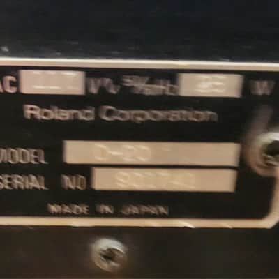 STUDIO SALE! Roland D-20 Linear Synthesizer 1988 Japan image 13