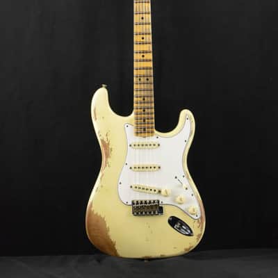 Mint Fender Custom Shop '69 Stratocaster Heavy Relic - Aged Vintage White image 2
