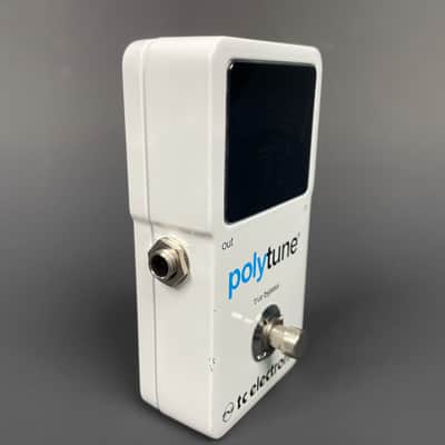 TC Electronic PolyTune V1 Polyphonic Guitar Tuner Pedal White True Bypass w/ Box image 4