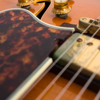 Gibson  L-5CESN Arch Top Hollow Body Electric Guitar (1968), ser. #523175, original black hard shell case. image 14