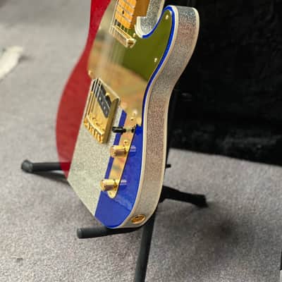 2024 Fender Buck Owens Signature Telecaster - Red, Silver, and Blue Sparkle image 5