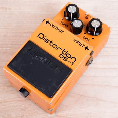 Boss DS-1 Distortion (Black Label, Long Dash) 1981 Orange ACA Made