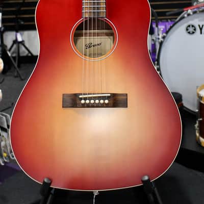 Greco Acoustic Electric Guitar GAJ-30P CSB Cherry Sunburst image 2