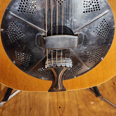 Vintage Dobro National Rosita Slide Square Neck  Resonator 1933 Natural image 9