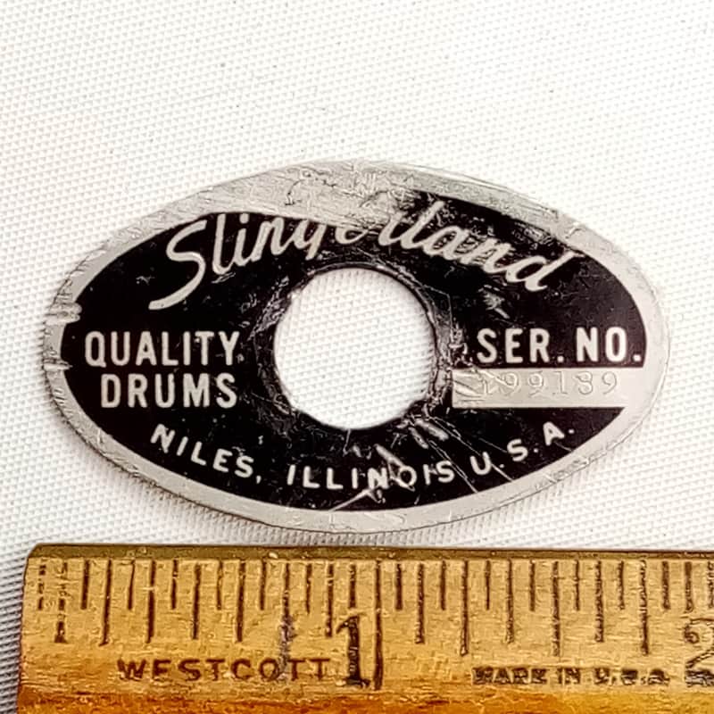 Slingerland Niles ’73 #199189 Badge Snare/Bass/Tom Drum Vintag…