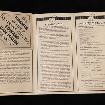 1981 Kramer Blue Sunburst Strat Head Pacer with the original HSC and paperwork image 17