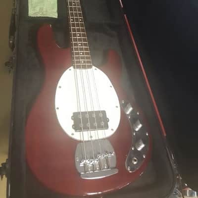 Jay Turser "Music Man Stingray" Style Transparent Red image 8