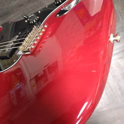 Fender Noventa Stratocaster 2021 - Crimson Red Transparent image 8