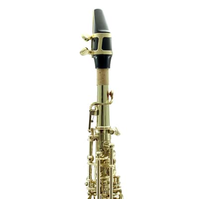 Sky Band Approved Bb Gold Plated Soprano Saxophone with Lightweight Case, Gloves image 3