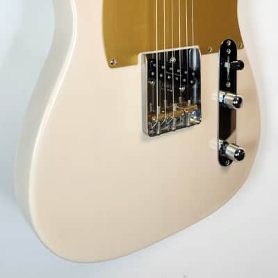 Fender JV Modified '50s Telecaster, Japan, White Blonde, SD Little '59 Mod, w/Bag, 6lbs 14.4ozs image 4