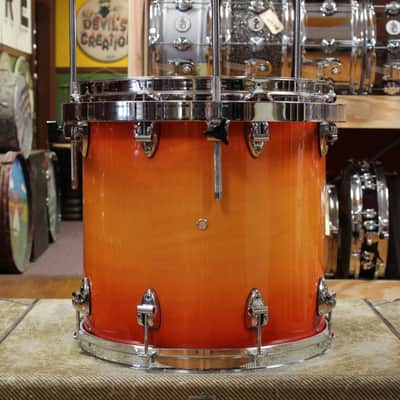 1990s Ayotte Custom Maple Sunburst Drum Kit 14x20 14x14 8x12 5.5x14 image 10