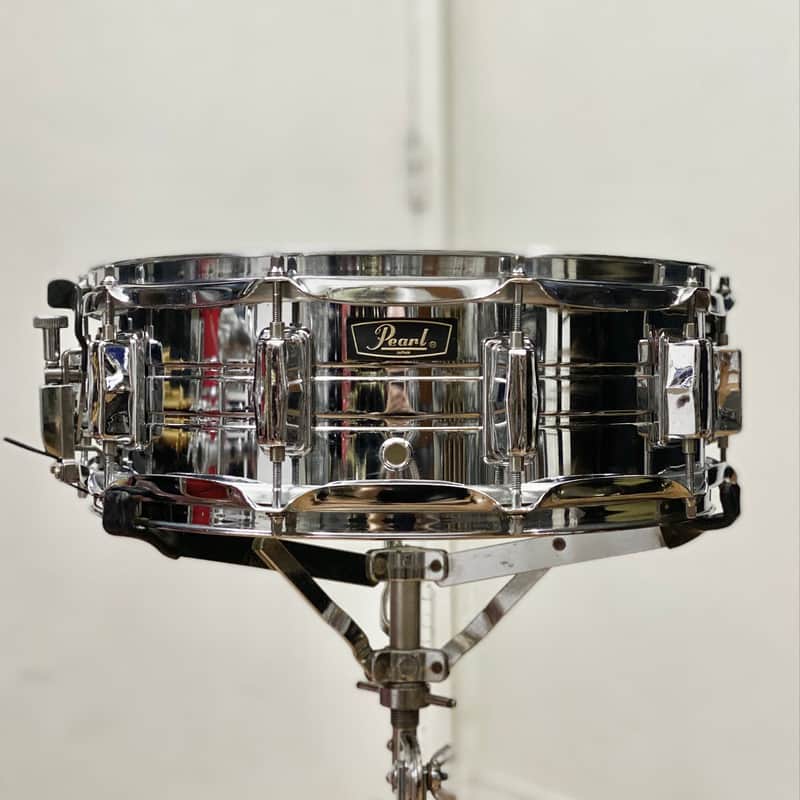 Pearl 5x14 Chrome Over Steel Snare Drum 1970s image 1