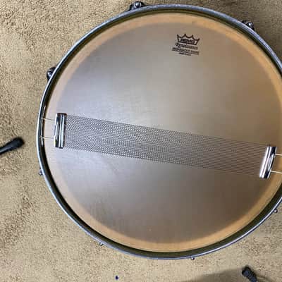 Ludwig Snare Drum Ludwig 15 in marching snare 1960-1970,s - Sparkle silver image 6