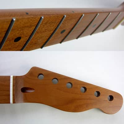 TELECASTER 22 STAINLESS ROUNDED Fret Ends/ Guitar Neck/Roast, fits/Warmoth, Fender TELE Roasted image 1