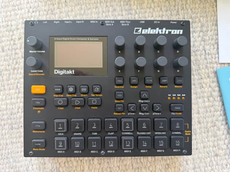 Elektron Digitakt 2017 - 2024 - Black image 1