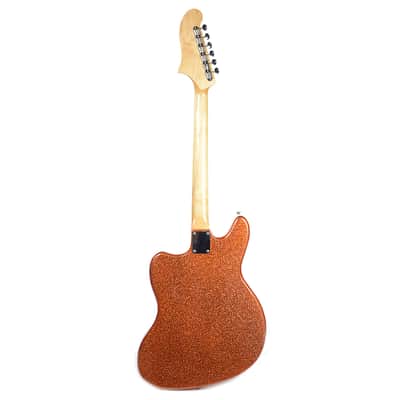 Bilt S.S. Zaftig Tangerine Flake w/3 Lollar Gold Foil Pickups, Block Inlays, & Mastery Vibrato image 10