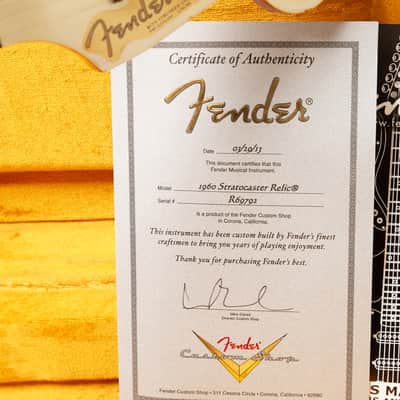 Fender Stratocaster Custom Shop 60 Matching Headstock 2013 - Olympic White image 8