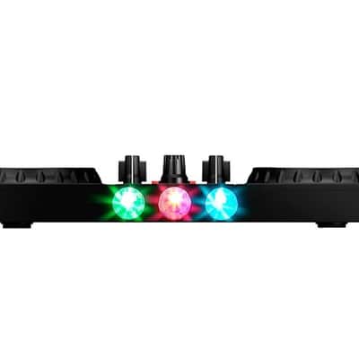 Numark PartyMix DJ Controller with Built-In Sound Card, Light Show 2010s - Black image 5