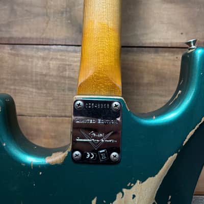 2020 Fender Custom Shop LTD '59 Strat Heavy Relic Aged Sherwood Green w/case image 10