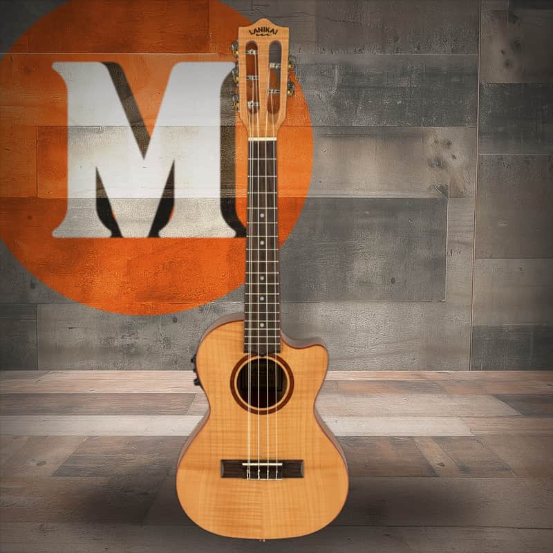 Lanikai Flame Maple 5-String Tenor Cutaway A/E Ukulele w/ Kula Preamp (FM-5CET) image 1