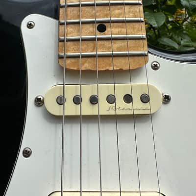 1984 Fender Stratocaster E Serial with S1 Tremolo and L Serial Flame Maple Neck - Black image 5