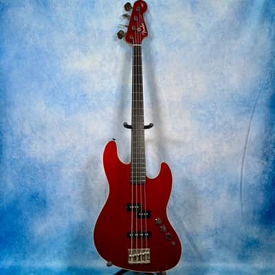 2010 Fender Japan AJB Aerodyne Jazz Bass Old Candy Apple Red, MIJ image 1
