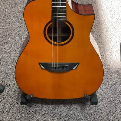 Cort LUXE NAT Frank Gambale Series Adirondack Spruce/Blackwood Concert Cutaway with Electronics 2010s - Natural Glossy image 5