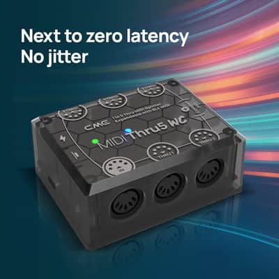 MIDI Thru5 WC - Premium 1-to-5 MIDI Thru - High-precision 1-in-5-out wired transmission with high-speed optocoupler for error-free synchronization of all MIDI devices via 5-pin DIN image 4