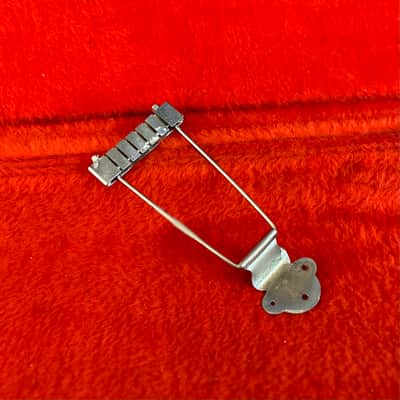 Gibson ES-335 trapeze tailpiece c 1965 - Chrome original vintage USA Kalamazoo es-330 image 2