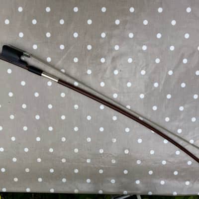 Double Bass French Bow - G.B.Bows - Snakewood Model - Silver Mounted image 19