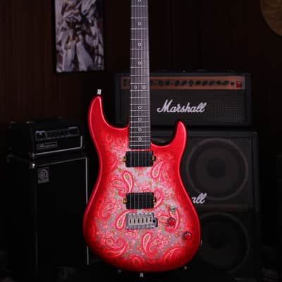 Dhatarattha DST HH Red Paisley – Roasted Maple Neck, Stainless Steel Frets image 2