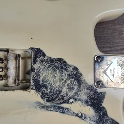 MyDream Stratocaster Custom Built - Aged White over Black Paisley - Dreamsongs image 8