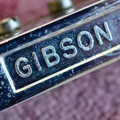 Vintage Gibson 1965 ABR-1 Bridge Chrome - NO patent Number RARE w/ nylon saddles image 10