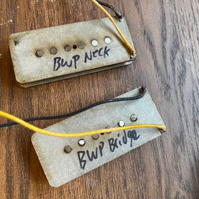 Vintage Style Brandonwound Aged Noiseless Jazzmaster Pickups Set image 2