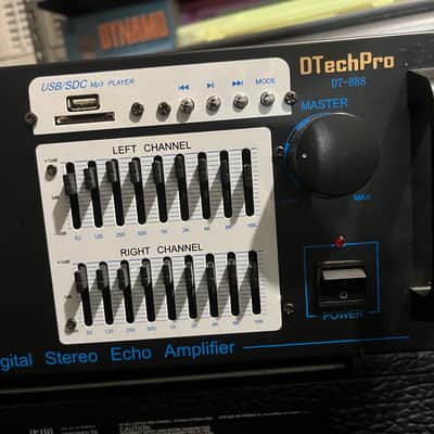 DTechPro DT-888 karaoke mixer Late 2010s - Black image 9