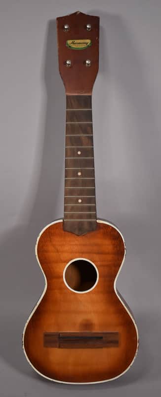 1950's Harmony Soprano Ukulele Sunburst Project For Repair image 1