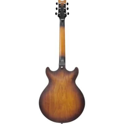Ibanez Artcore AM73B-TF 6-String Semi-Hollow Body Electric Guitar with Walnut Fretboard, Right-Handed, Tobacco Flat image 3
