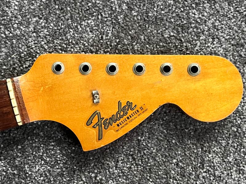 1966 Fender Musicmaster guitar neck flamed maple image 1