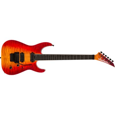 Jackson Pro Plus Series Dinky DKAQ - Ebony Fretboard, Firestorm image 4