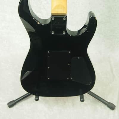 Jackson Dinky FR Floyd Rose left handed lefty electric guitar in black image 11