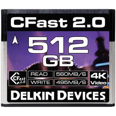 Delkin Devices 512GB Cinema CFast 2.0 Memory Card image 2
