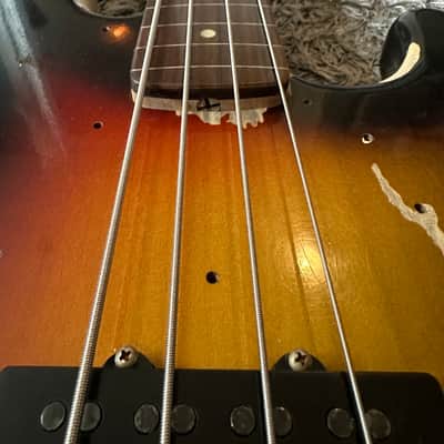 2024! With Video! Fender Custom Shop Jaco Pastorius Tribute Jazz Bass Relic - 3-Color Sunburst image 6