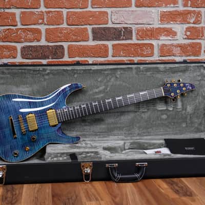 ESP Custom Shop CTM NT FM Horizon Flame Maple Top Indigo Purple 2024 w/OHSC image 2