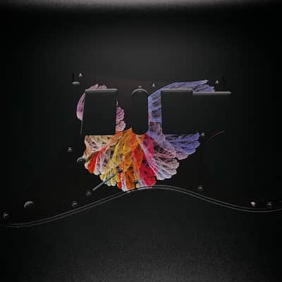 Fractal Wings #8 / Ibanez Pickguard / RG350 / JEMJR / Graphic / Stormguitar image 4