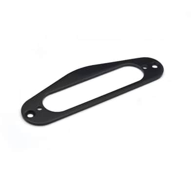1 Piece Black Metal Guitar Strat Style Single Coil Pickup Ring Mounting Frame image 2