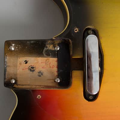 Fender  Telecaster Custom with Bigsby Solid Body Electric Guitar (1969), ser. #191930, black gig bag case. image 14