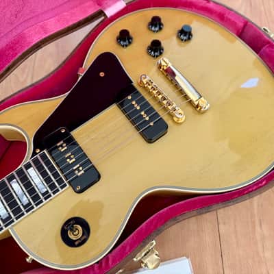 (2022) Gibson Custom Shop M2M '54 Les Paul Custom Reissue - VOS TV-Yellow image 2