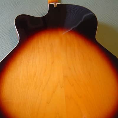 VV: IMMACULATE 2009 Peerless Monarch 17" all-solid archtop jazz guitar w/ leather HSC, Near MINT image 4
